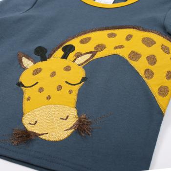 Fred´s World Baby Shirt Hello Giraffe Detail